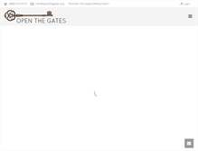 Tablet Screenshot of openthegates.org